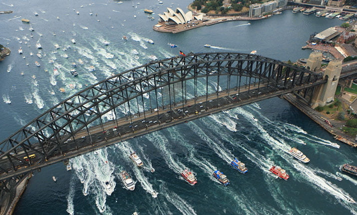 Australia Day cruises take you right into the thick of all the iconic harbour events.